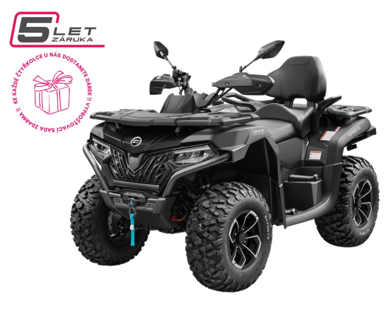 CFMOTO Gladiator X625-A T3b EPS / Jet Black/Nebula Black/Zircon Black - Černá